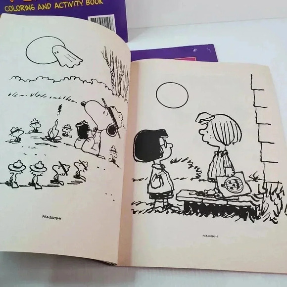 Peanuts Happy Halloween Coloring & Activity Books (Lot Of 3) Easy Tear Out Pages - Picture 7 of 16